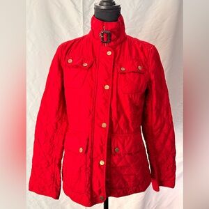 London Fog Heritage Red Coat High Collar